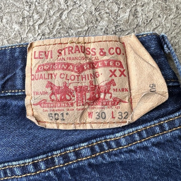 ๐ Vintage Levi's 501 Straight Leg Jeans - Size 30x32 - Picture 5 of 5
